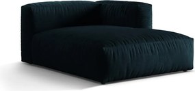 Sötétkék bársony kanapé modul (jobb oldali) Martina – Micadoni