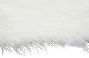 Műszőrme, fehér, 60x90, EBONY TYP 1