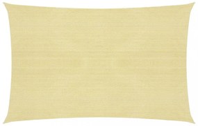 2x4 m Bézs négyszögletű HDPE napernyő