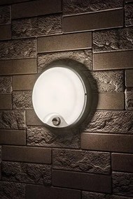 RÁBALUX 77213 LONATO Fali Lámpa Mozgásérzékelővel Fekete IP44