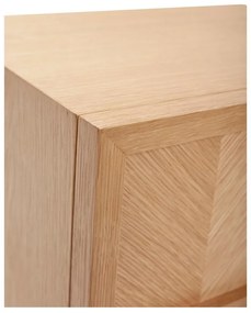 Natúr színű tölgyfa éjjeliszekrény Herringbone – Hübsch