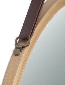 Fali tükör B053 NAT, bambusz