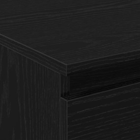Fekete Tölgy Kávézó Asztal 90x50x36,5 cm Műszaki Fa