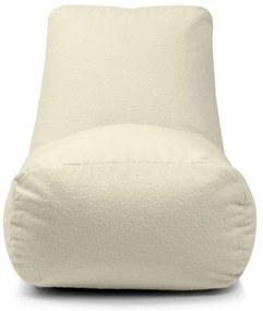 Világosszürke buklé babzsákfotel Tube – SLOWDOWN