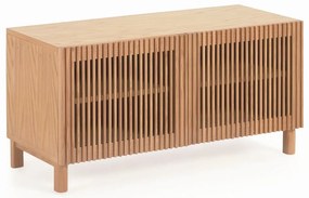 Natúr színű ülőkés cipőtartó tölgyfa dekorral Beyla – Kave Home