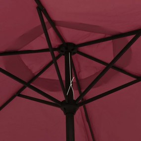 burgundi vörös alumínium napernyő 200 x 224 cm