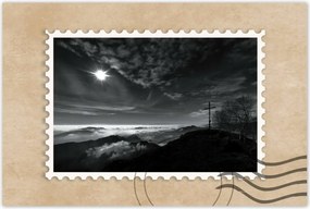 Poszterek 60x40 Hegyi panoráma kereszttel