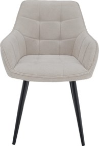Design fotel, bézs/fekete, MARKEN