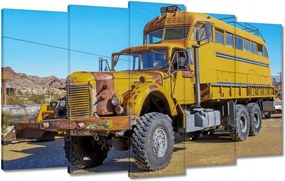 Képek 100x60 Sárga munkakocsi az USA-ból