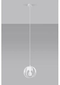 Sollux SL.1083 - Csillár zsinóron TULOS 1xE27/60W/230V fehér