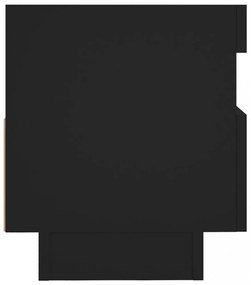 fekete TV-szekrény LED-lámpákkal 80 x 35 x 40 cm