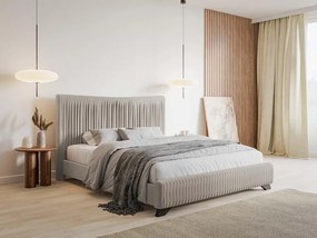Franciaágy 180 cm Batam 180 (ágyráccsal) (bézs + barna). 1098910