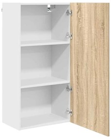 Függő szekrény Riga Sonoma tölgy és fehér 50 x 31 x 100 cm