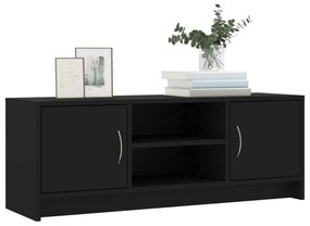 fekete szerelt fa TV-szekrény 102x30x37,5 cm