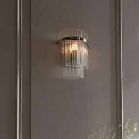 Endon glamour modern fali lámpa marietta nikkel átlátszó end104114