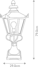 Elstead Lighting GRAMPIAN GN1-BLACK Állólámpa 1x150W/E27 IP23