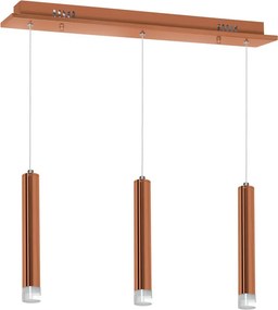 MILAGRO ML985 COPPER Többágú Függesztett Lámpa Réz LED IP20