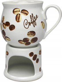 0,4 l-es kerámia bögre kávébab melegítővel