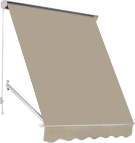 Outsunny Manuálisan Állítható Dőlésszögű Alumínium Vízálló Poliészter Napernyő 70W x 180D cm Bézs | Aosom
