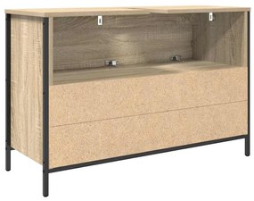 sonoma tölgy fürdőszobai mosdószekrény fiókokkal 90x34,5x60 cm
