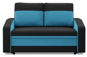 Hewlet kanapé, szövet anyag, fekete - kék