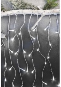 LED Karácsonyi kültéri lánc 300xLED/8 modes10m IP44 hideg fehér + távirányító