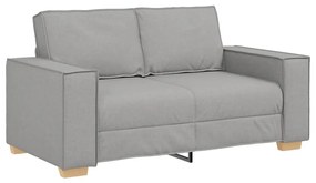 kétszemélyes, felhőszürke szövetkanapé 120 cm