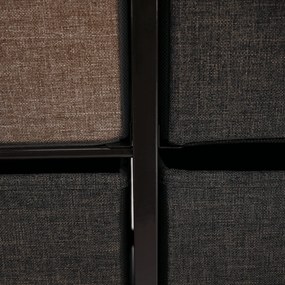 HAZEL TYP 3 szekrény szövet fiókokkal, barna, XL