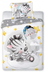 Kiságy lepedők Zebra 135x100cm+40x60cm Faro