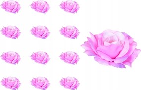 Rózsafej Sonia rózsaszín-lila 12 db-os művirág csokornyakkendő szett