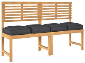 Raklap Párnák üléshez 4 db Fekete 40x40x8 cm Oxford Szövet
