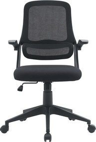 Fekete kárpitozott irodai szék Gilmore – Yes Everyday