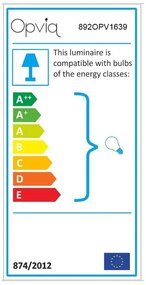 Damar Horizontal fehér-aranyszínű függőlámpa - Opviq lights