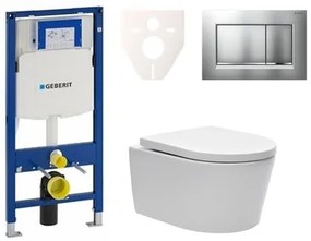 Fali WC szett Geberit előtétfalas szereléshez + SAT Brevis WC SIKOGES3W7