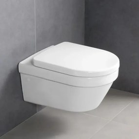 Villeroy & Boch 4694HRR1 - Függesztett WC SoftClose ülőkével ARCHITECTURA kerámia/fehér