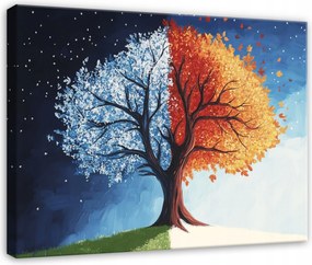 Vászonkép Az Élet Fája 3D Levelek A Nappali Hálószobájába Konyha Vászonkép 60x40