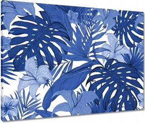 Vászonkép 80x60 Classic Blue Monstera