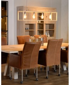 Lucide 31472/04/72 - Függeszték ORIS 4xE27/60W/230V bézs