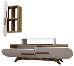 TV szekrény Rose S - Walnut, White