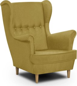 MALMO Füles fotel Sárga