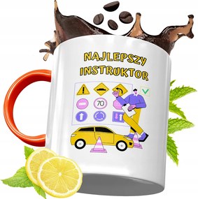 Narancssárga Bögre Oktatónak Ajándék fényképes nyomtatással