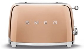 50-es évekbeli, Retro stílusú kenyérpirító, P2 rózsaszín arany 950W - SMEG