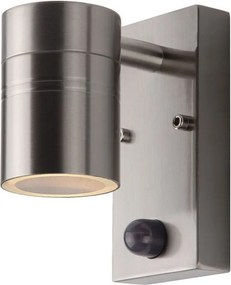 LUCIDE 14866-05-12 ARNE-LED Fali Lámpa Mozgásérzékelővel Ezüst GU10 IP44