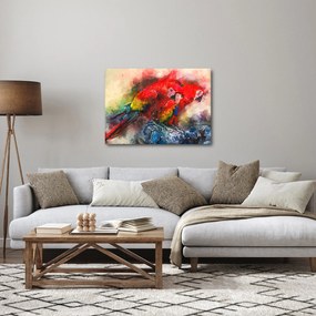Vörös ara papagájok képe (70x50 cm)