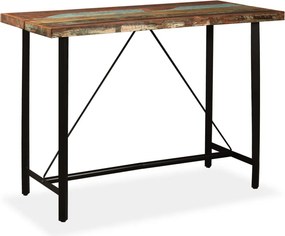 vidaXL tömör újrahasznosított fa bárasztal 150 x 70 x 107 cm