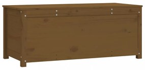 mézbarna tömör fenyőfa tárolóláda 110x50x45,5 cm