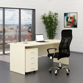 Irodabútor garnitúra SimpleOffice 1, 180 cm, nyír