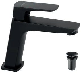 Mosdó csaptelep Novaservis Nobless EGO leeresztőszeleppel fekete 43003,5