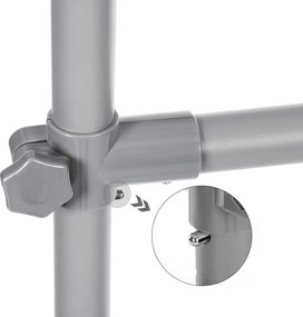 Ruhaállvány, kettős ruhasín hosszabbítható 87-tol 150 cm-ig