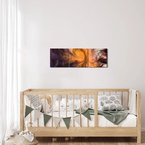 Absztrakt kép - univerzum (órával) (90x30 cm)